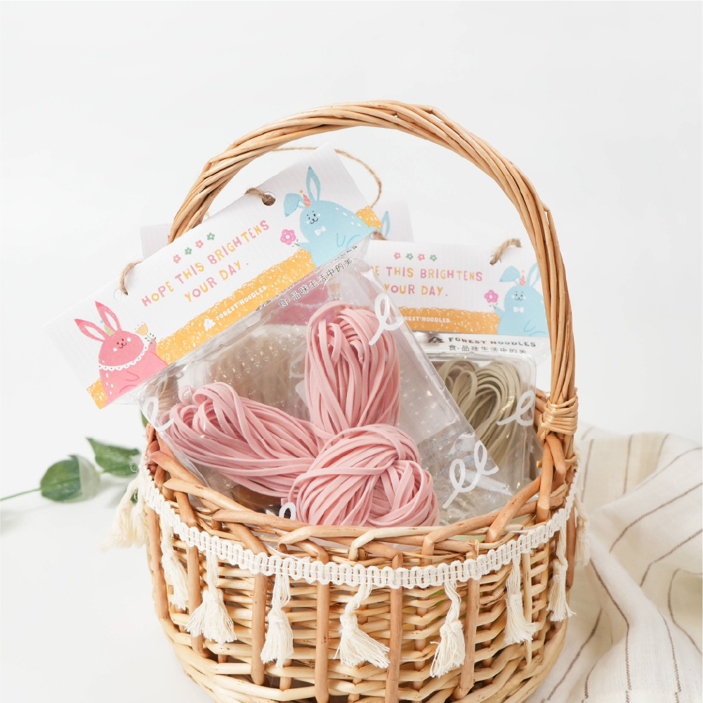 港澳｜Gift 兔 U｜兒童兔拌麵6包 (附送禮封套、提繩)｜6種蔬果口味.醬汁｜適合3Y+｜(限購2組)