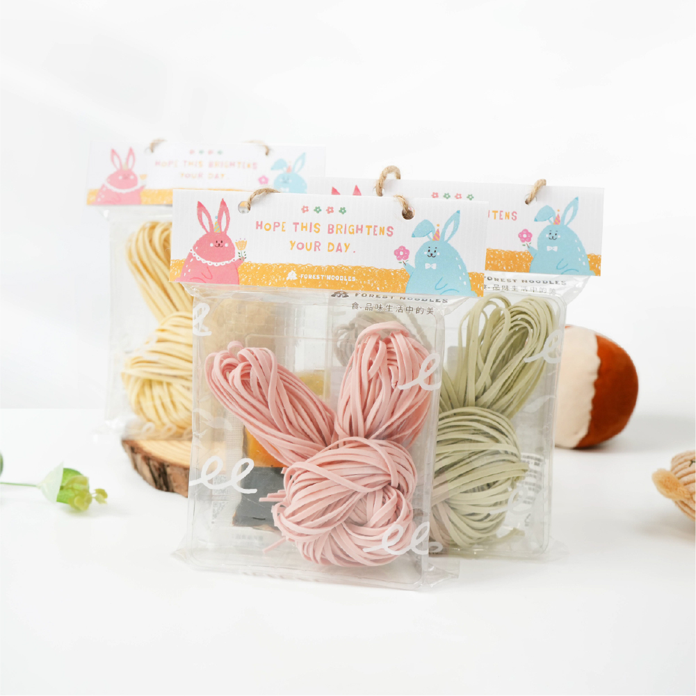 【歡樂派對-Gift兔U】｜兔拌麵1包入｜可客製化｜活動禮.生日禮.週歲禮｜派對小禮物｜6種口味選擇