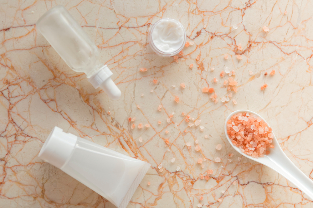 臉部去角質示意圖