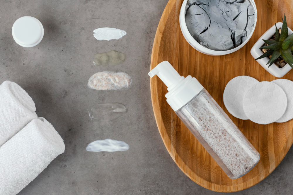 臉部去角質示意圖