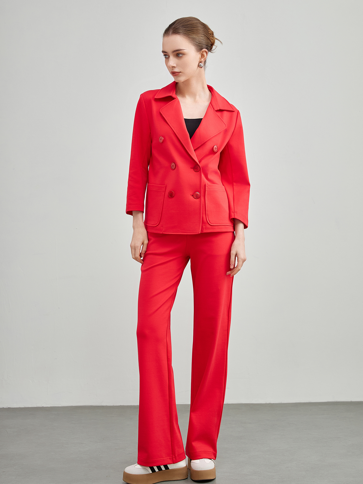 mi-tu 西裝直腳長褲