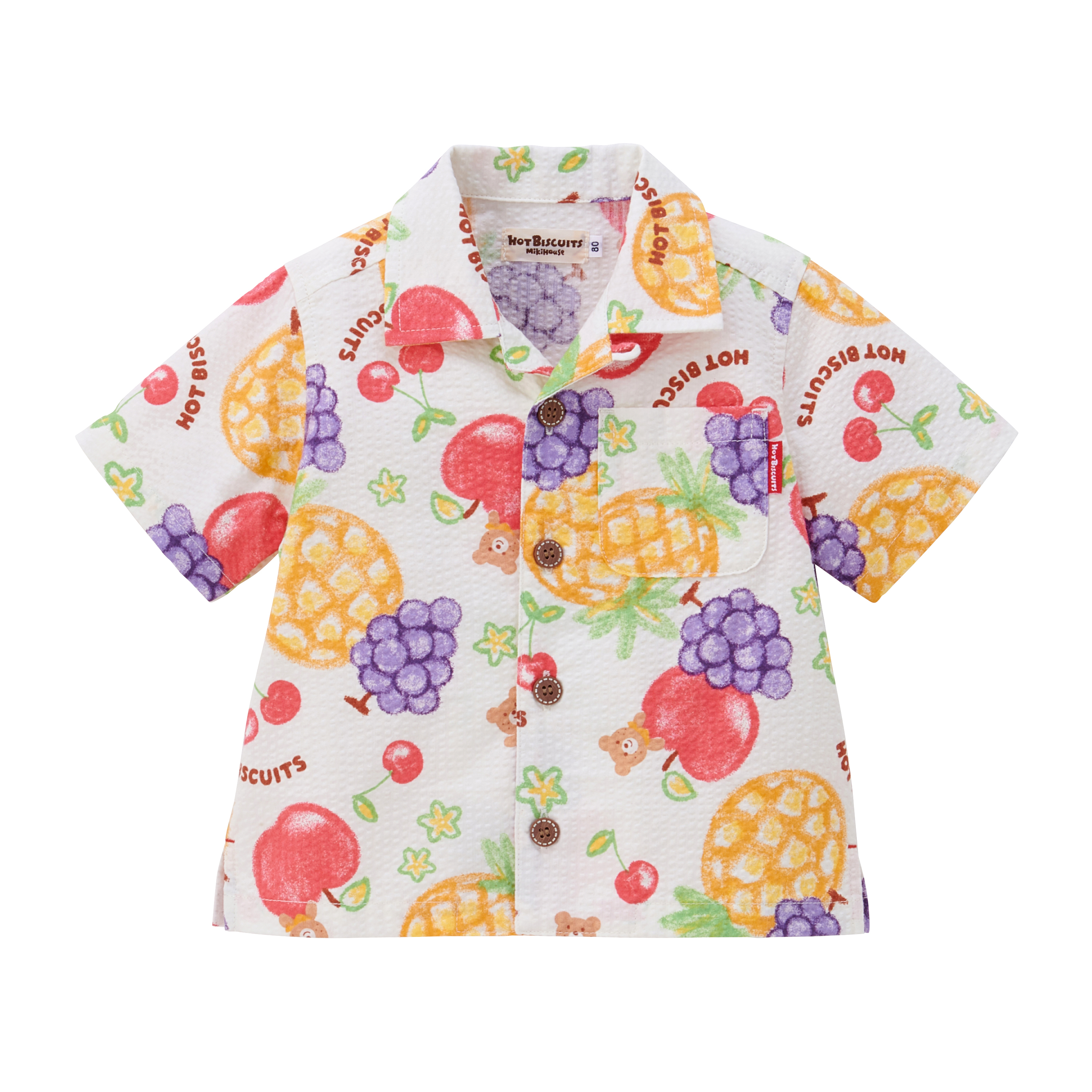 HB水果圖案短袖襯衫