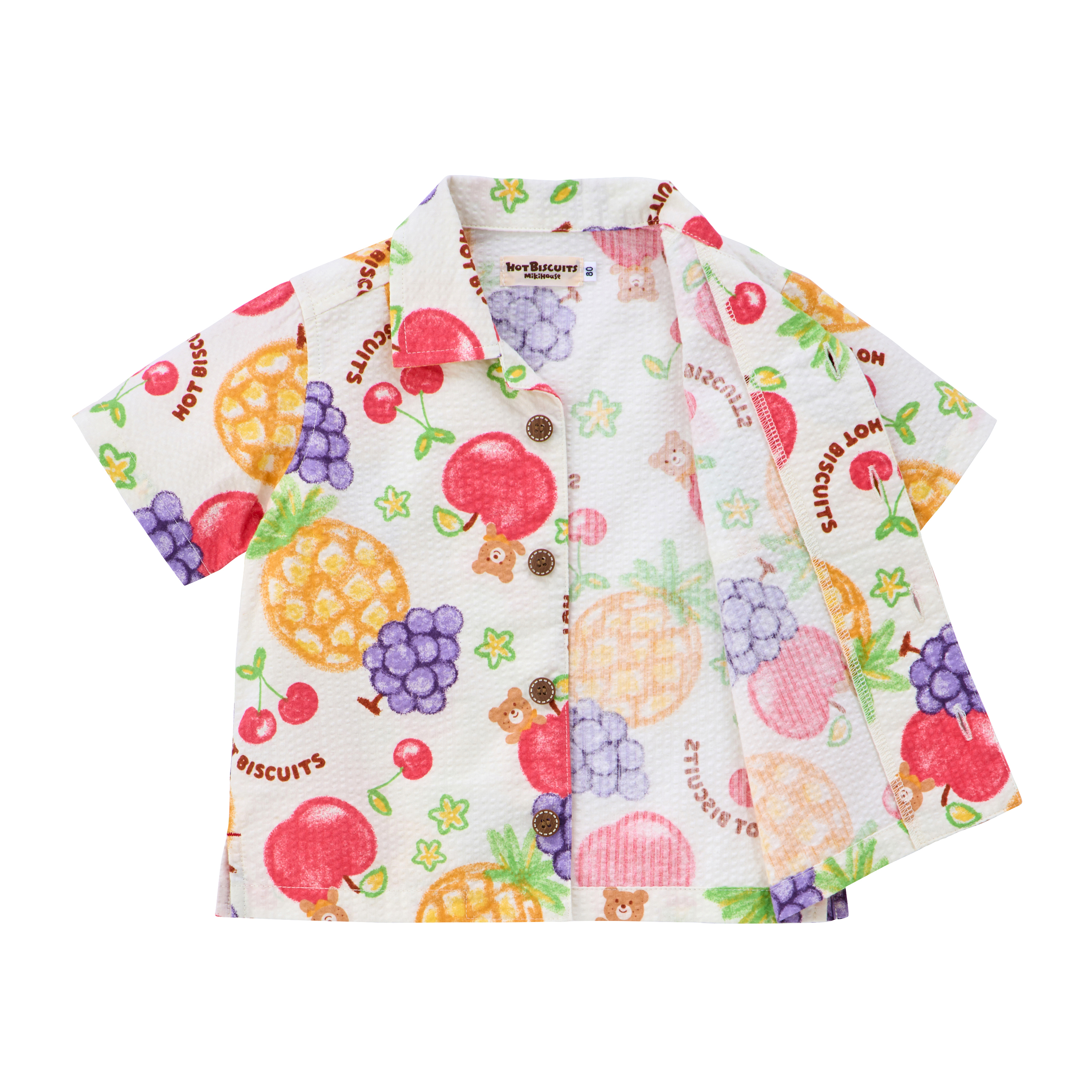 HB水果圖案短袖襯衫