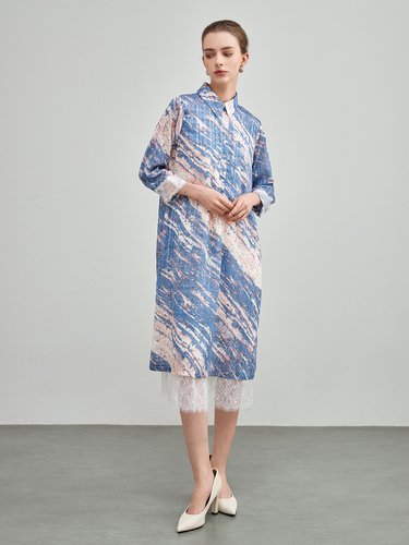 mi-tu 印花恤衫連身裙