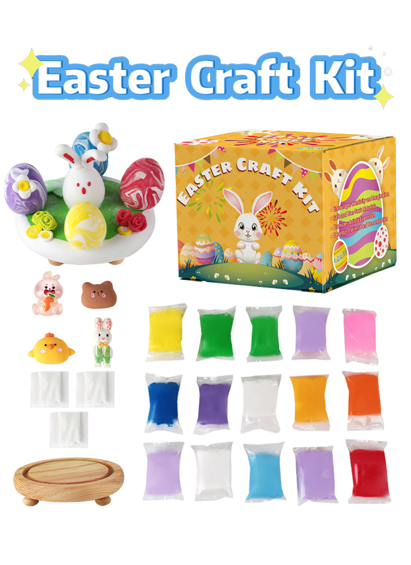 DIY復活節彩蛋黏土材料包 NY001