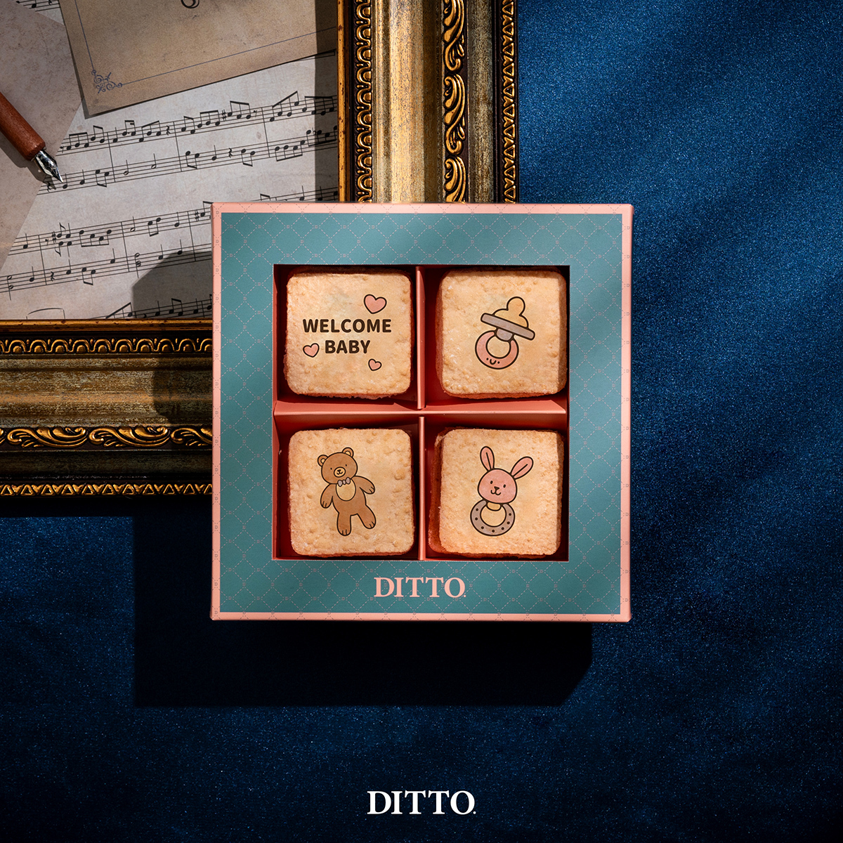 【畫框系列｜彌月禮盒】蘭姆葡萄達克瓦茲(常溫)