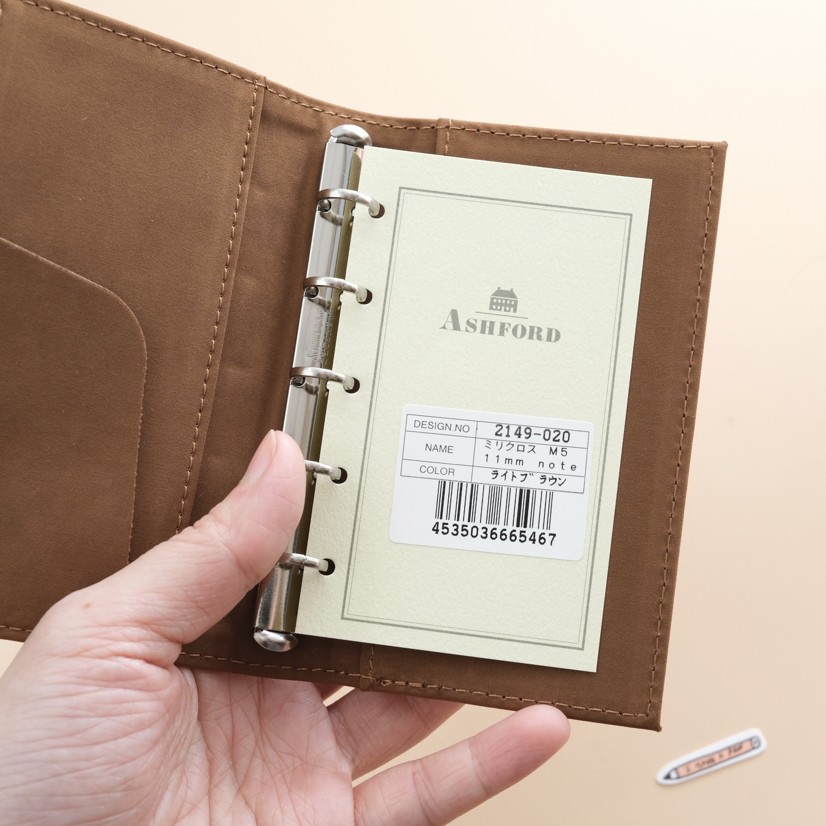 MIL Cloth Note/M5/BROWN/ASHFORD/JAPAN