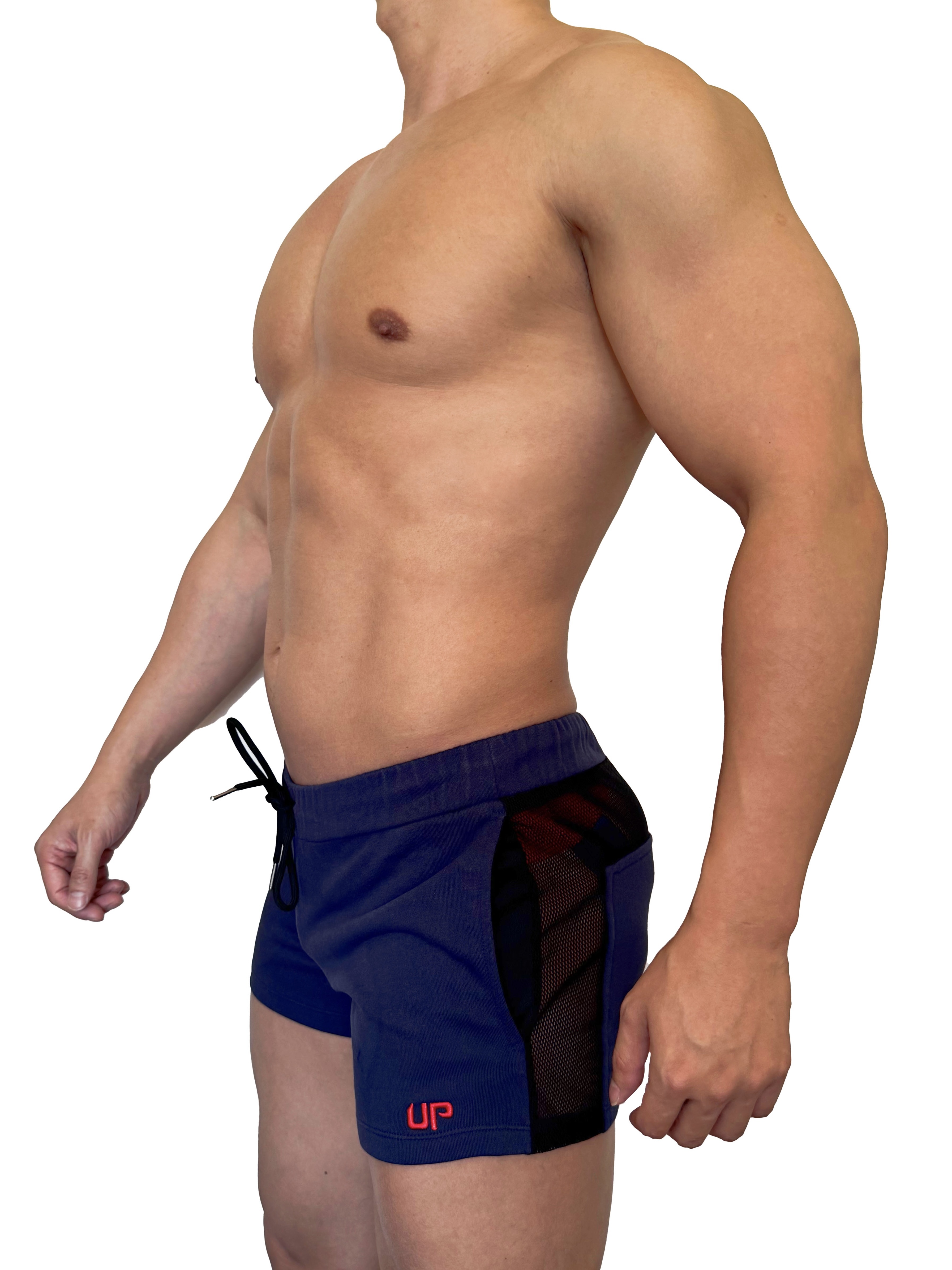 2025 全新系列 - UP For Fun Ultra 透視棉短褲 海軍藍