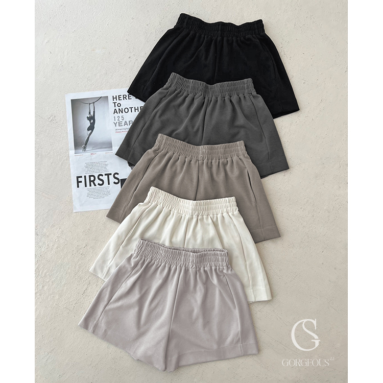 G5960 現貨「A字口袋高腰短褲」