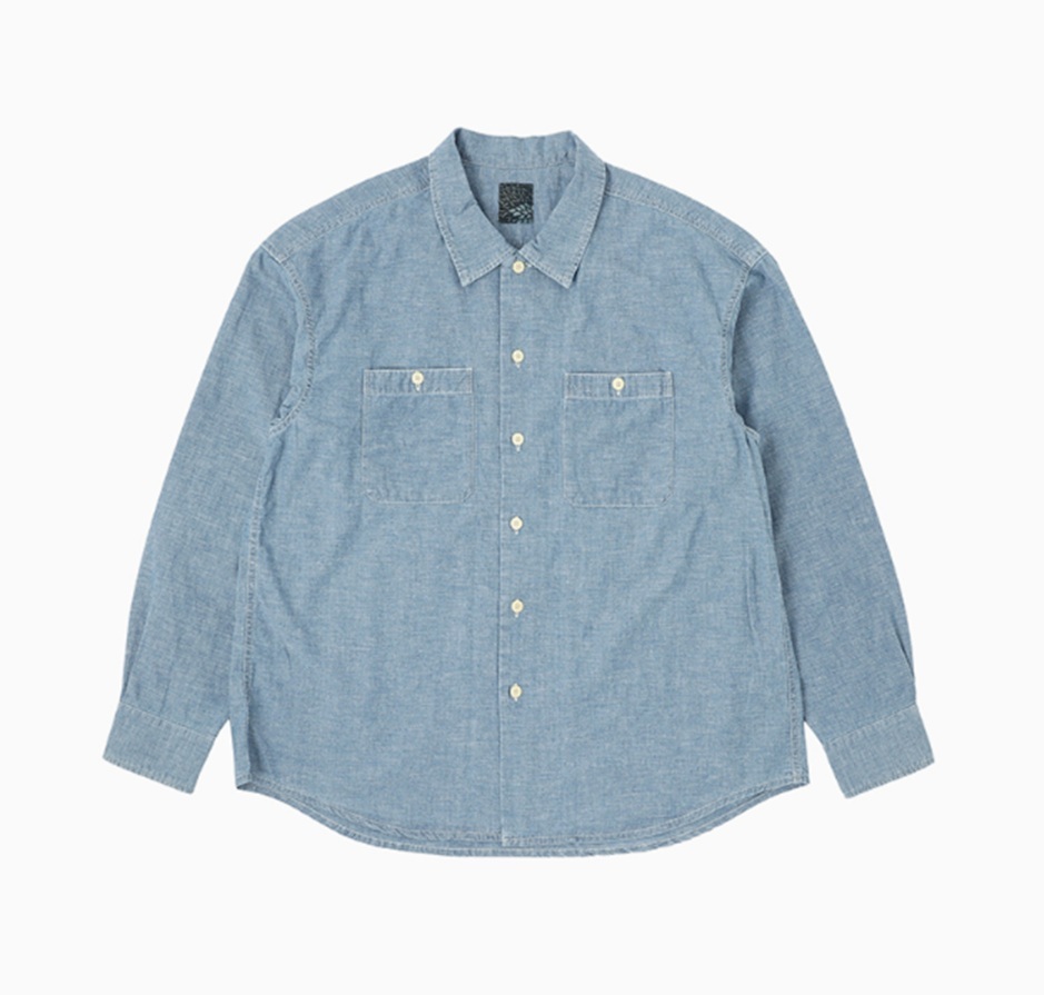 LAST PCS RE-STOCK: VISVIM ICT LUMBER CHAMBRAY SHIRT L/S - LT.INDIGO SIZE 2 PRE ORDER ITEM (預訂中)