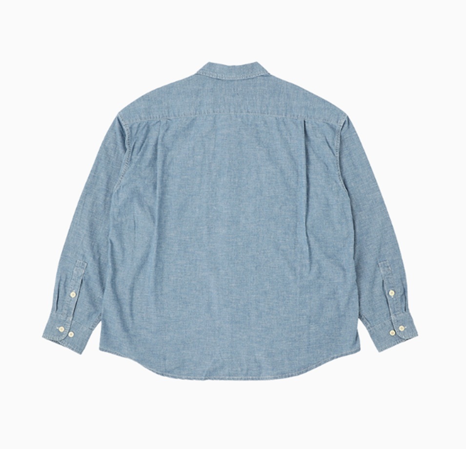 LAST PCS RE-STOCK: VISVIM ICT LUMBER CHAMBRAY SHIRT L/S - LT.INDIGO SIZE 2 PRE ORDER ITEM (預訂中)