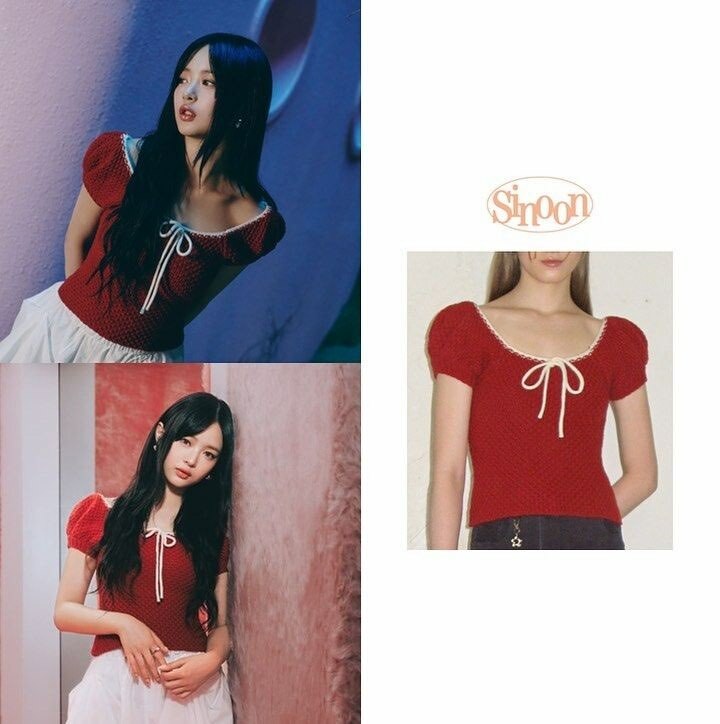 Sinoon PUFF HALF KNIT TOP