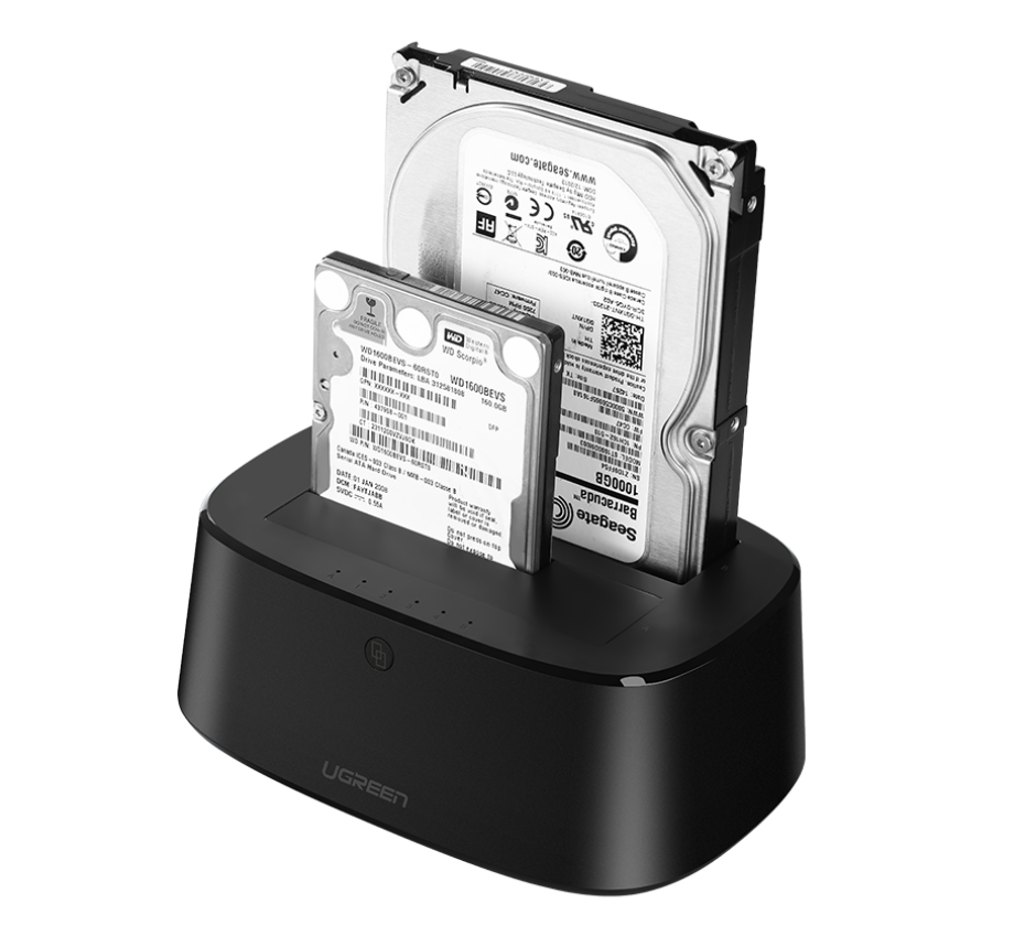 Ugreen USB 3.0 轉 SATA 雙槽硬碟複製器_CM198-50857