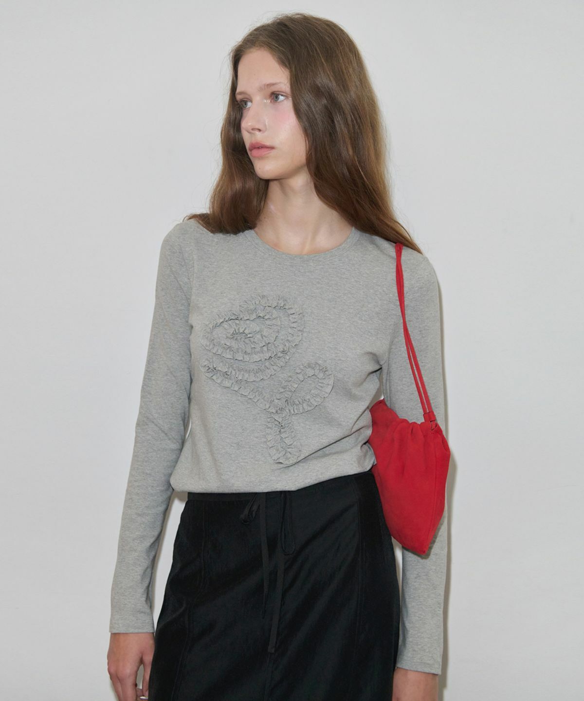 Sinoon Rose Frill Long Sleeve