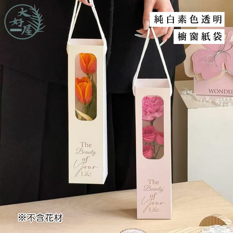 長方形_吊牌透視提袋(透明櫥窗提袋)