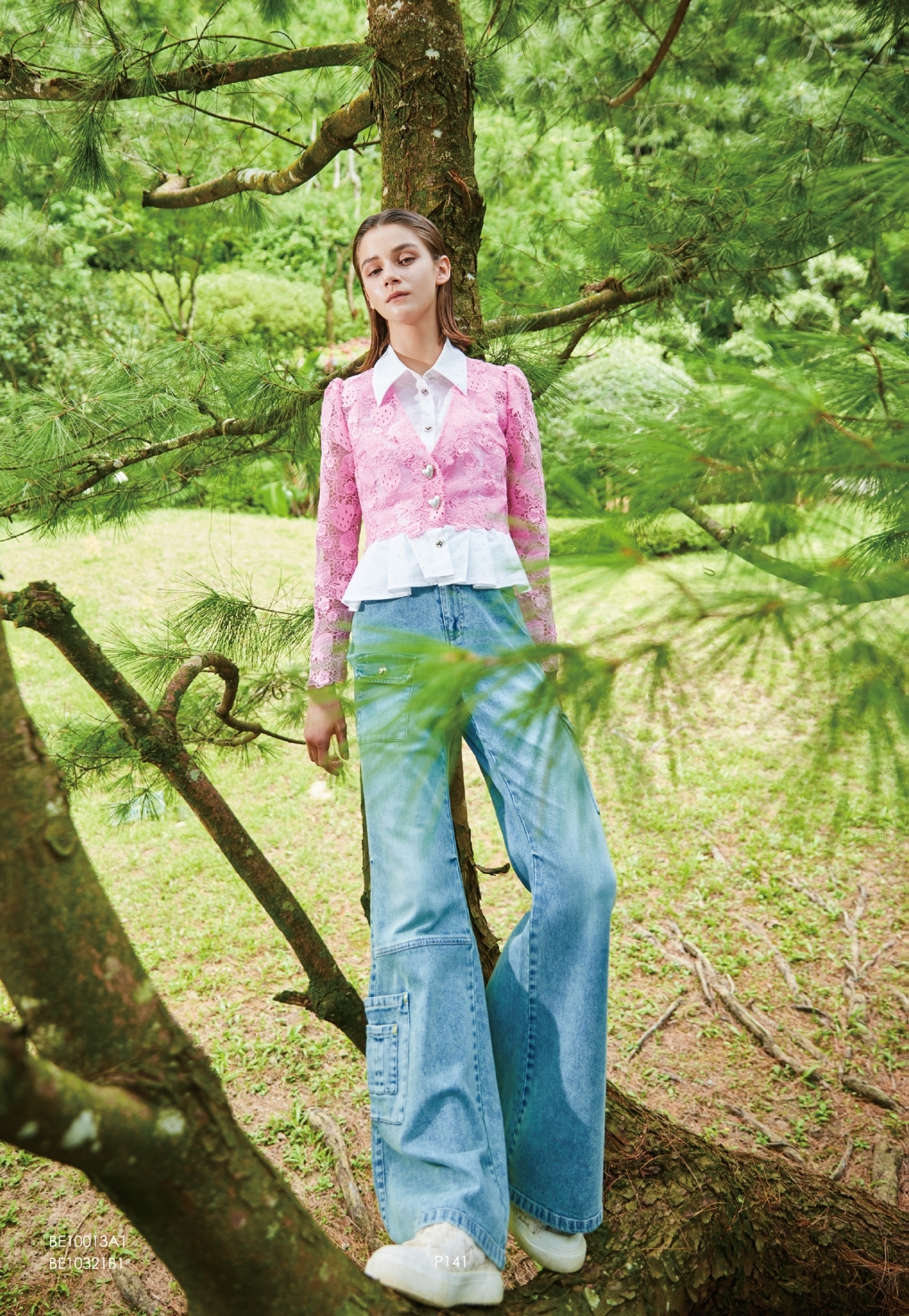 BE10013A1 鑽鑽無袖收腰襯衫