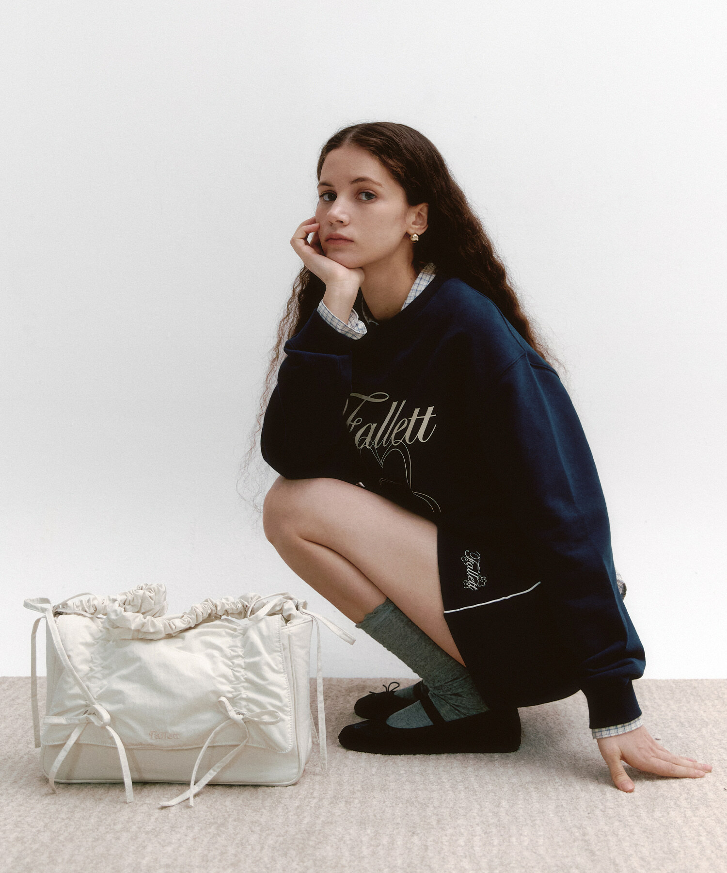 【韓国人気】FALLET DOUBLE RIBBON SHIRRING BAG 2カラー 楽天市場】[Fallett] Double Ribbon Shirring Bag 2 Color
