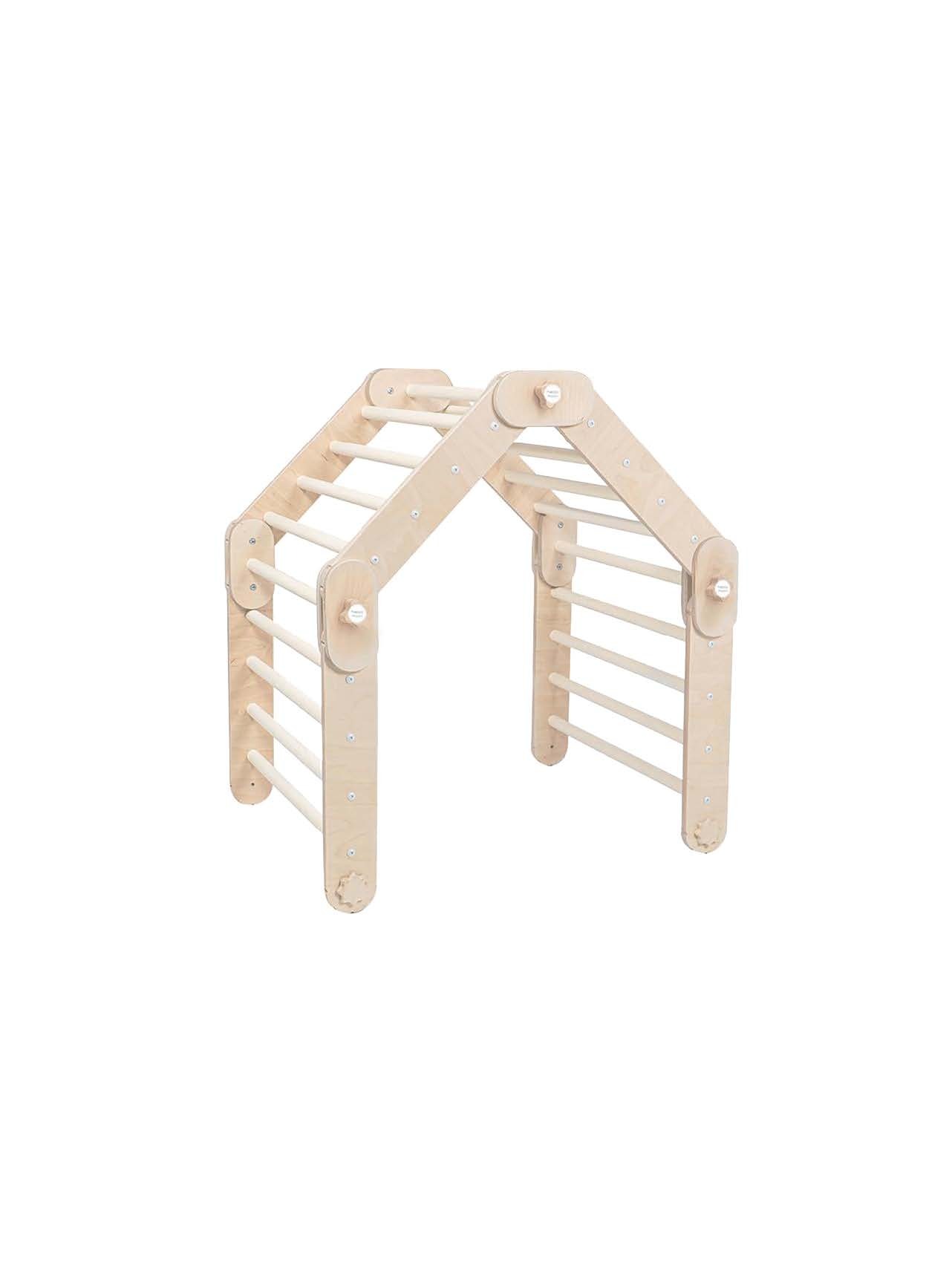 happymoon 多功能遊戲攀爬架－原木色【預購 - 6月底出貨】