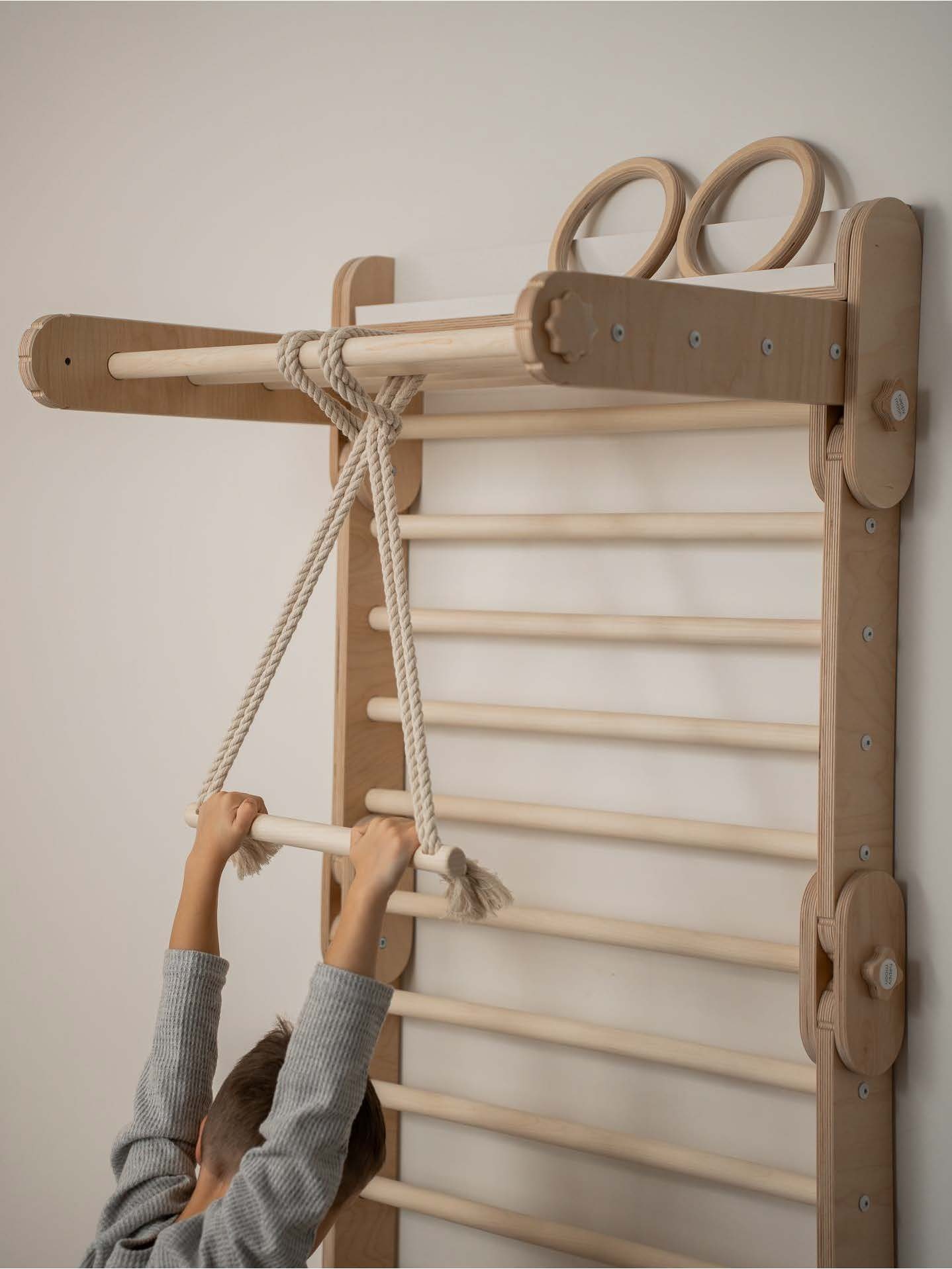 happymoon 攀爬架延伸配件 - 二合一吊環&吊桿