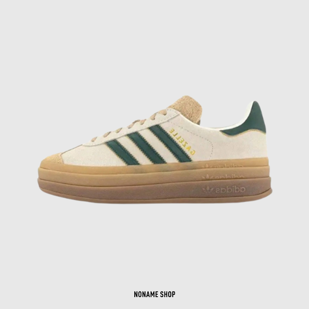 ADIDAS ORIGINALS GAZELLE 厚底 章若楠同款 卡其綠 (女款)