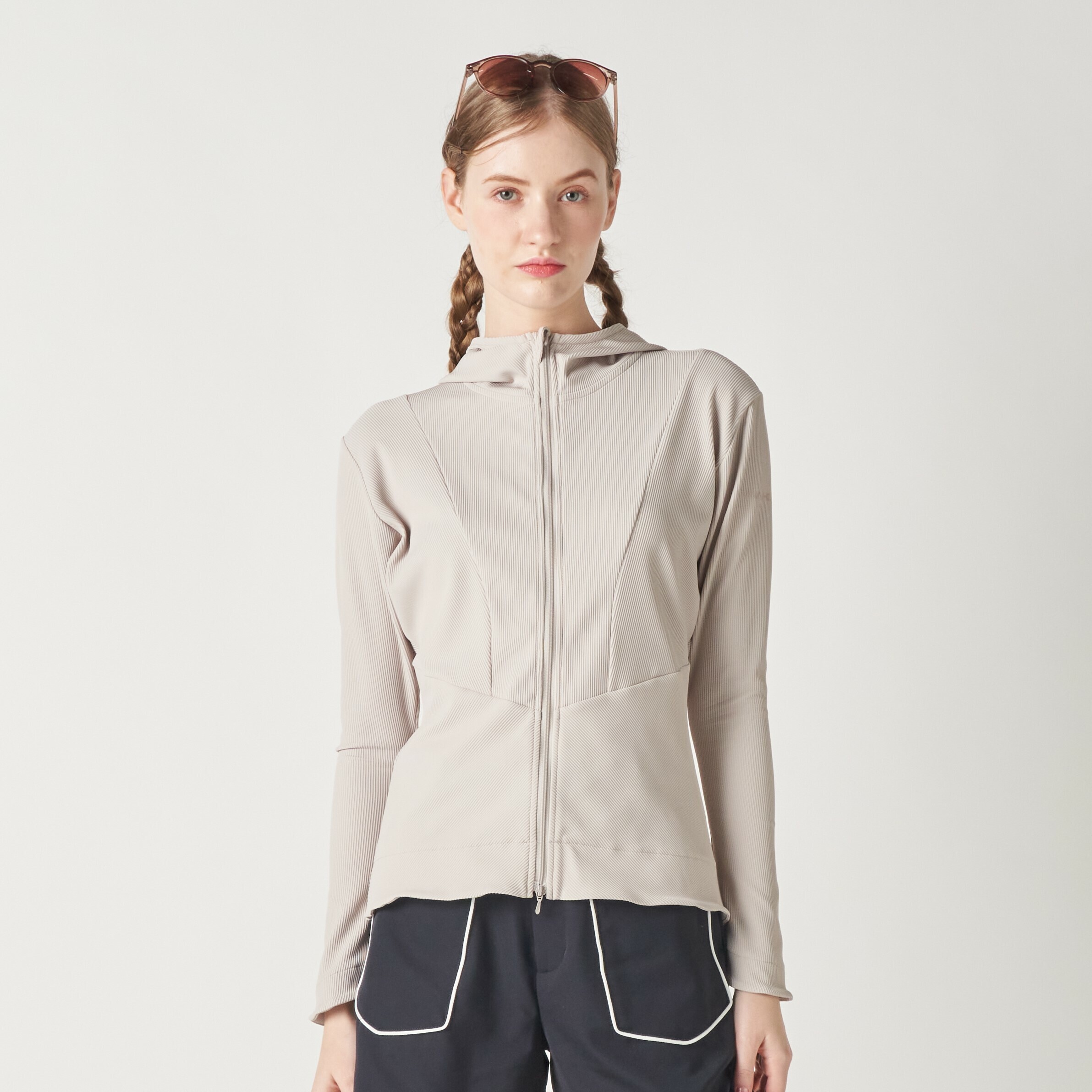 女士-立體剪裁連帽外套