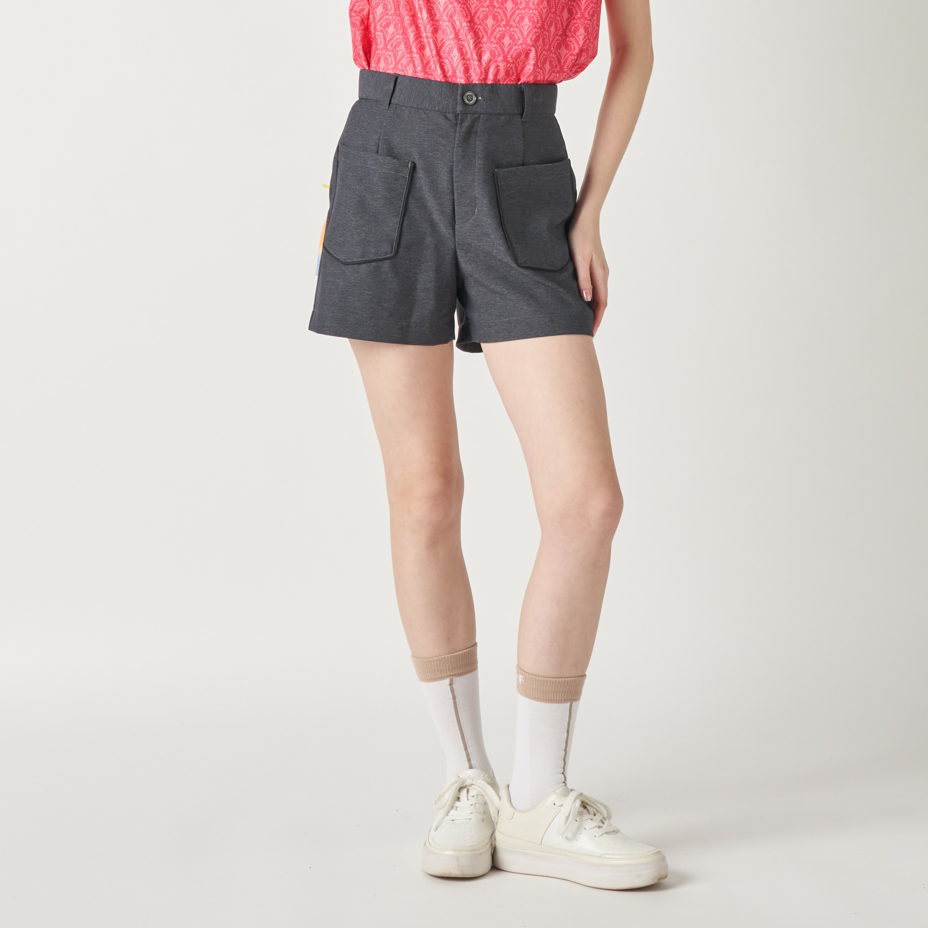 女士-4WAY彈性斜紋短褲