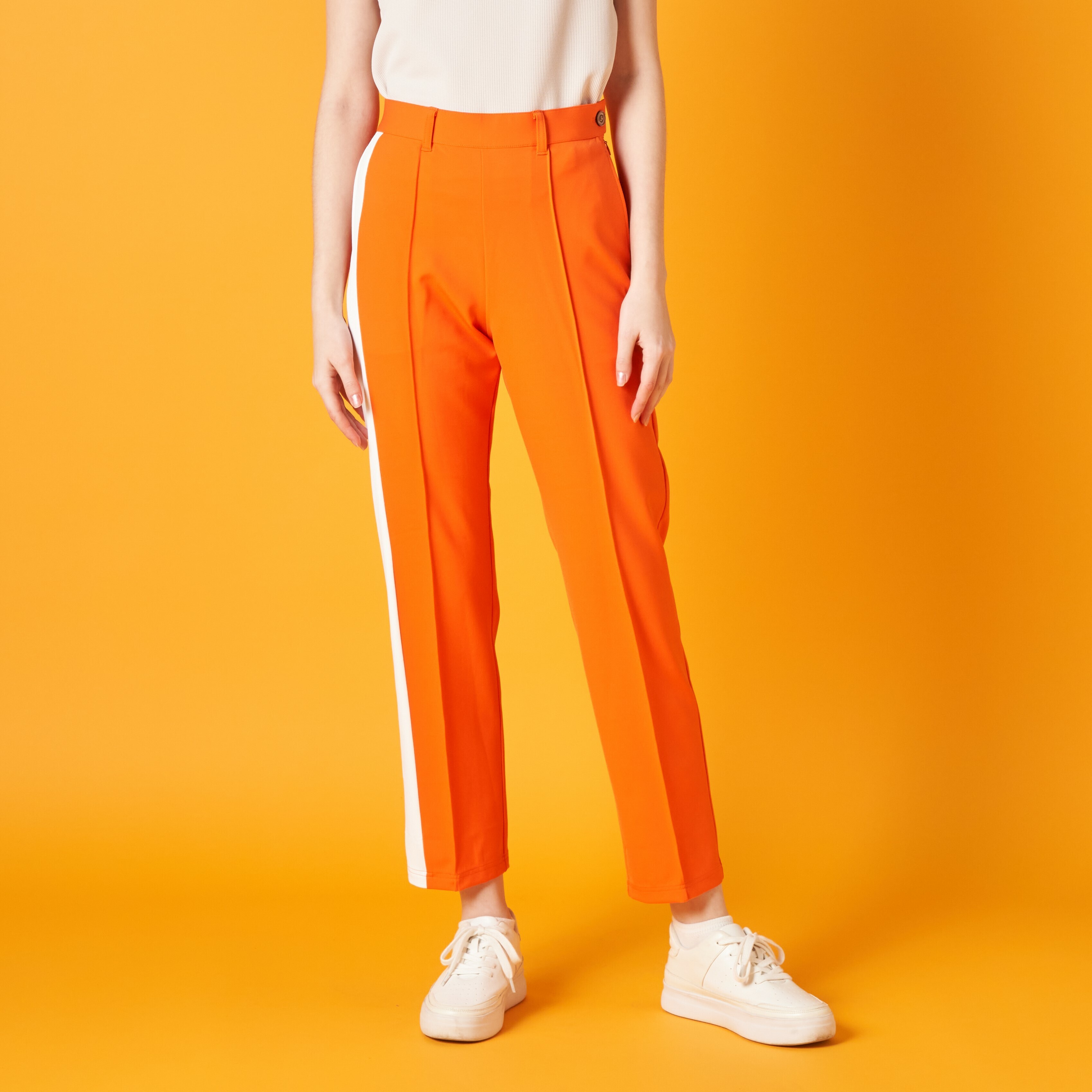 女士-4WAY 彈性側線長褲