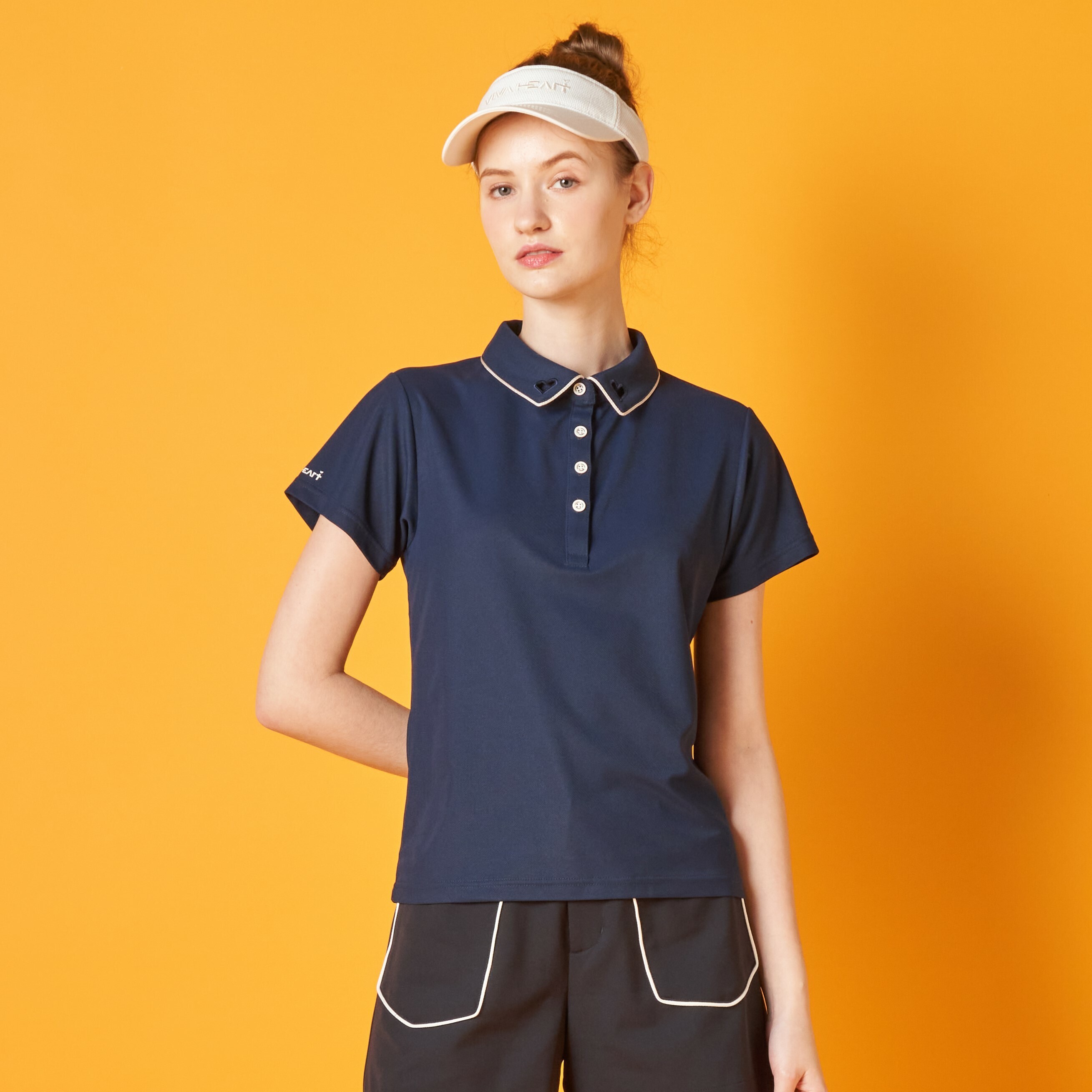 女士-Ice Touch鏤空愛心Polo衫