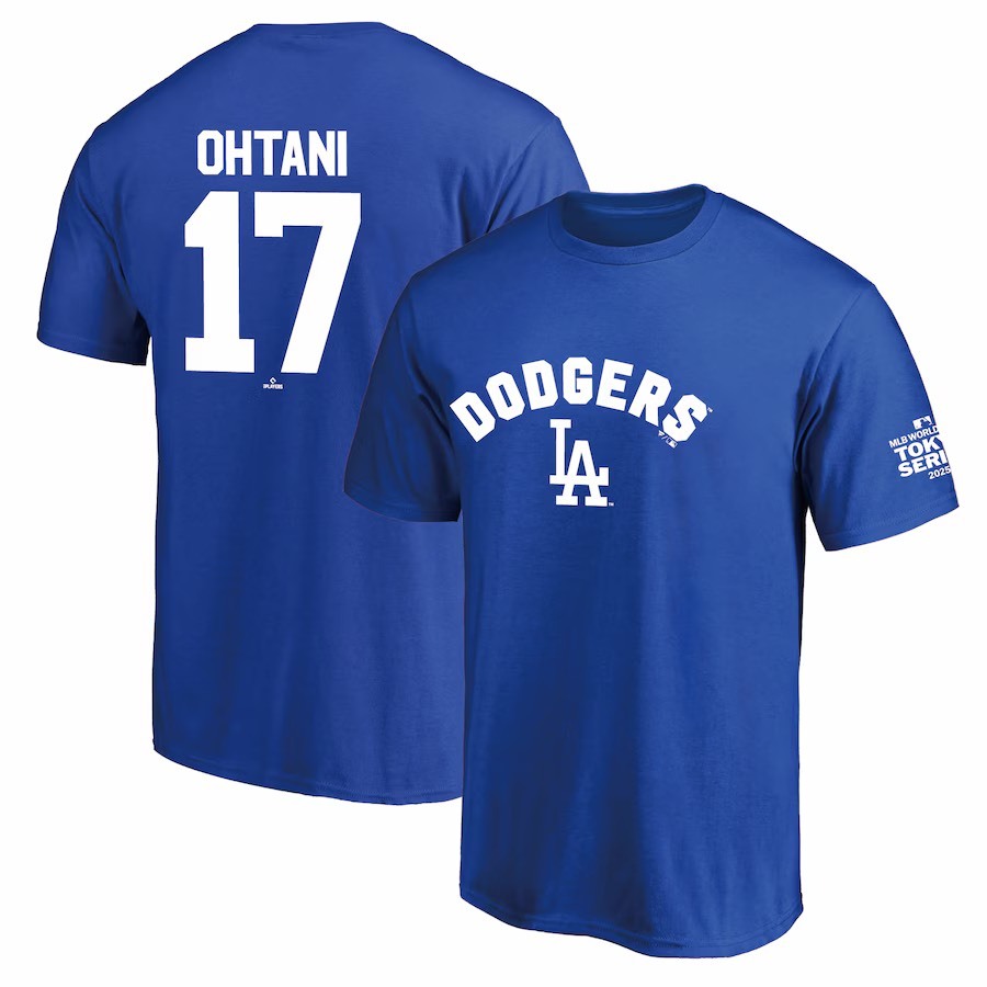 Fanatics Dodgers Shohei Ohtani 東京系列大谷翔平MLB 號碼紀念T恤