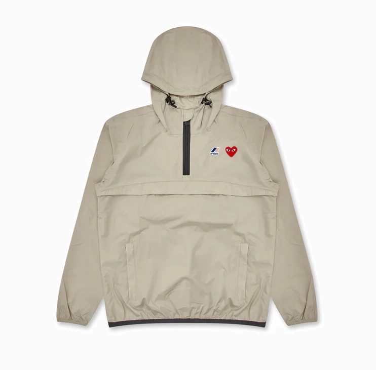 COMME DES GARGONS PLAY K-WAY HALFZIP PULLOVER JACKET (UNISEX) - PRE ORDER ITEM (預訂中)