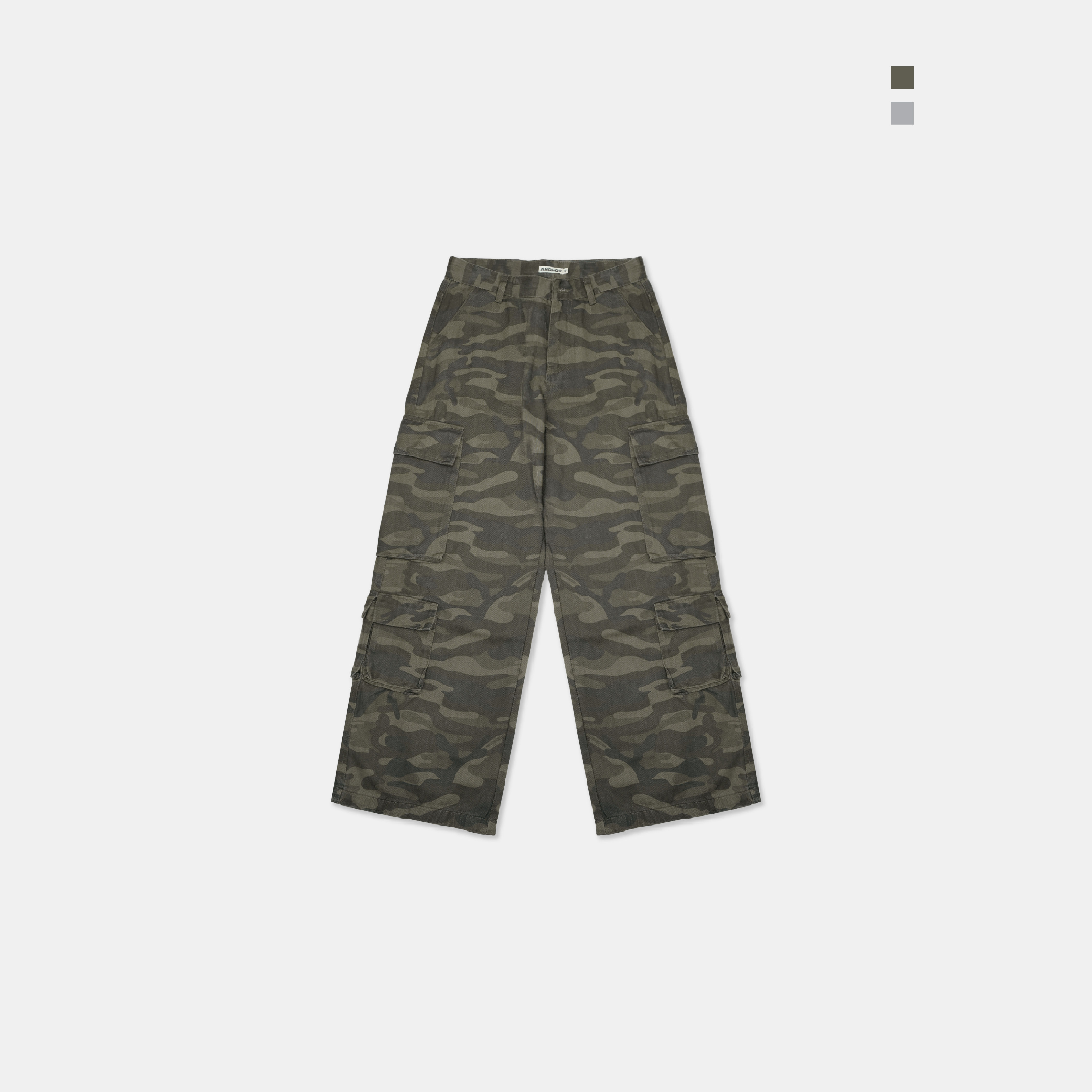 【現貨】ACR 戰地 迷彩 多口袋 闊腿 工作褲 牛仔褲