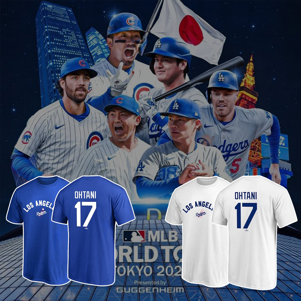 MLB NEW ERA WORLD TOUR TOKYO Series 2025 東京 開幕戰 LA洛杉磯道奇 大谷翔平 短T (男款)