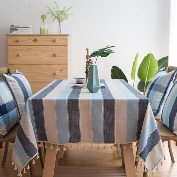 愛琴海條紋防水桌布
