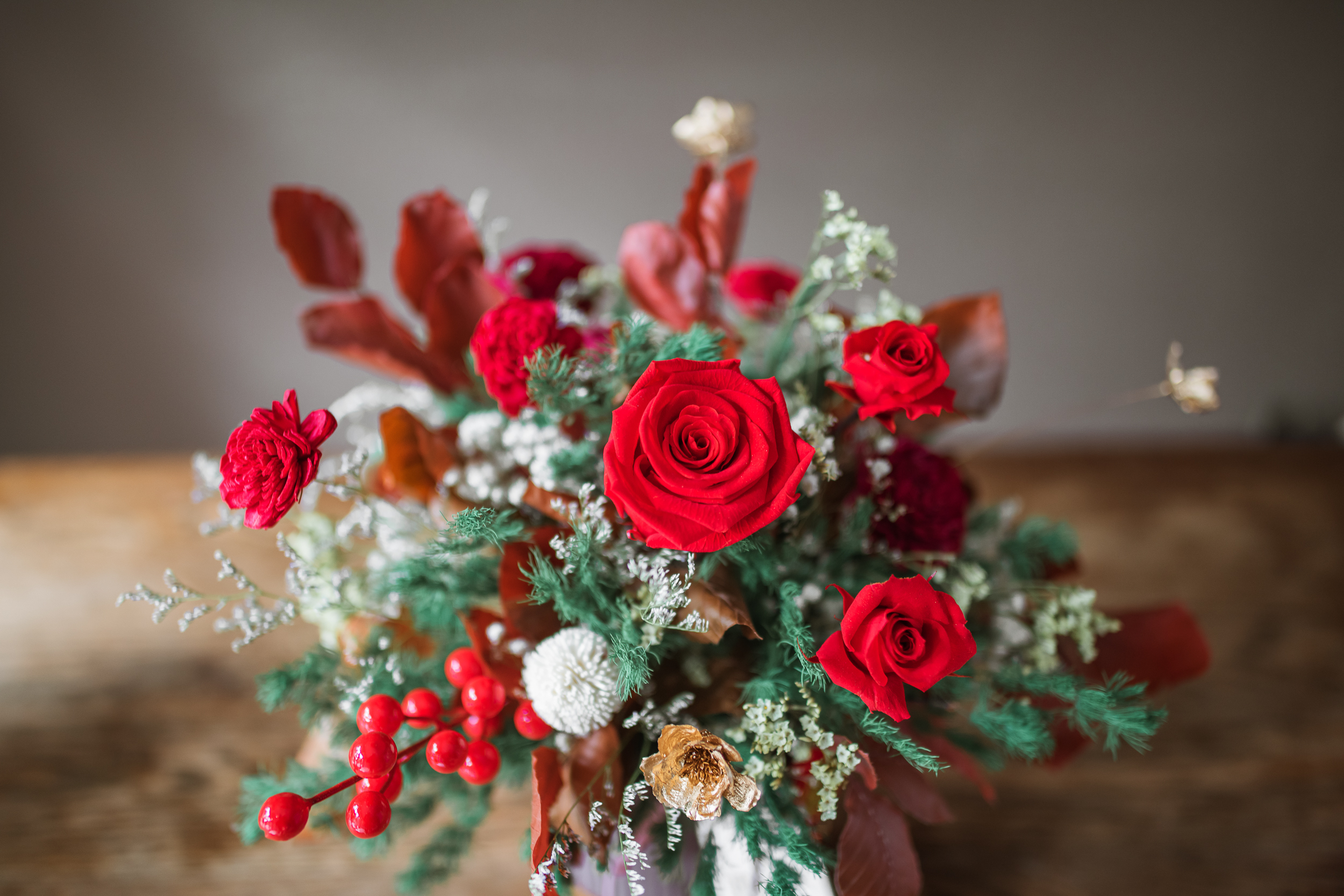 紅韻之心 | 桌花