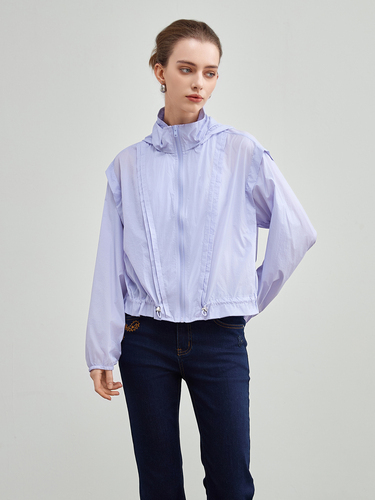 mi-tu 拉鏈防風短外套