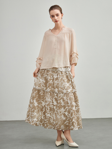 mi-tu 印花半身裙