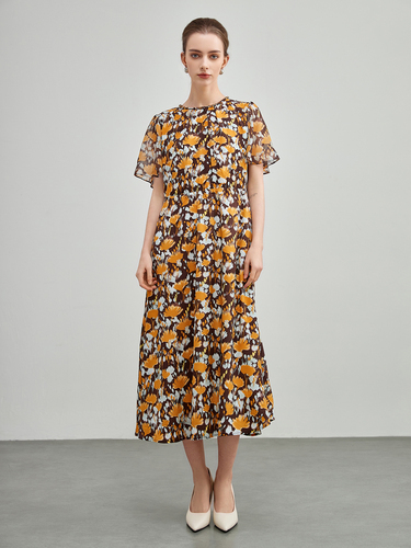 mi-tu 印花連身裙