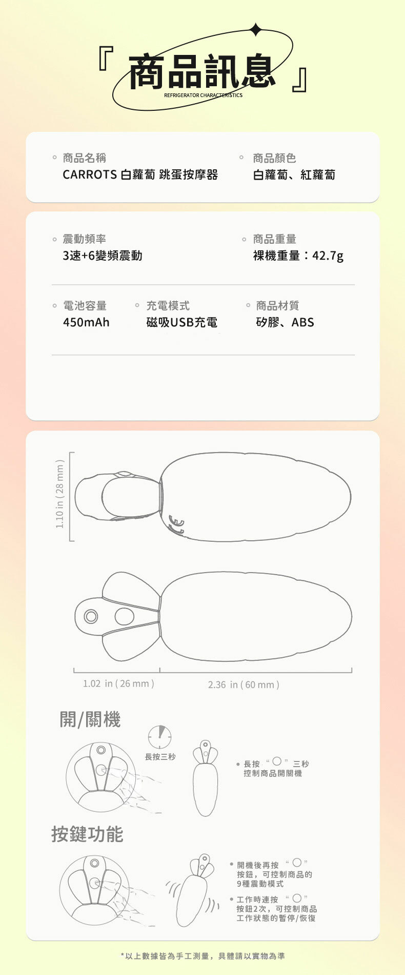 Carrots 紅蘿蔔｜跳蛋按摩器