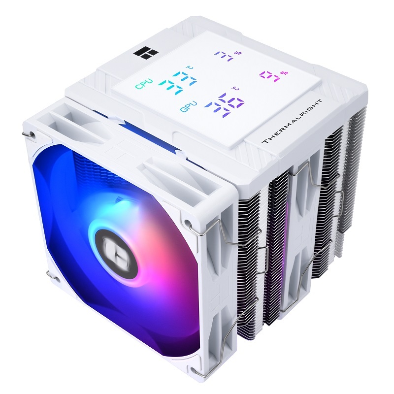 米特3C數位–Thermalright 利民 Peerless Assassin 120 Digital ARGB 雙塔散熱器 黑色/白色