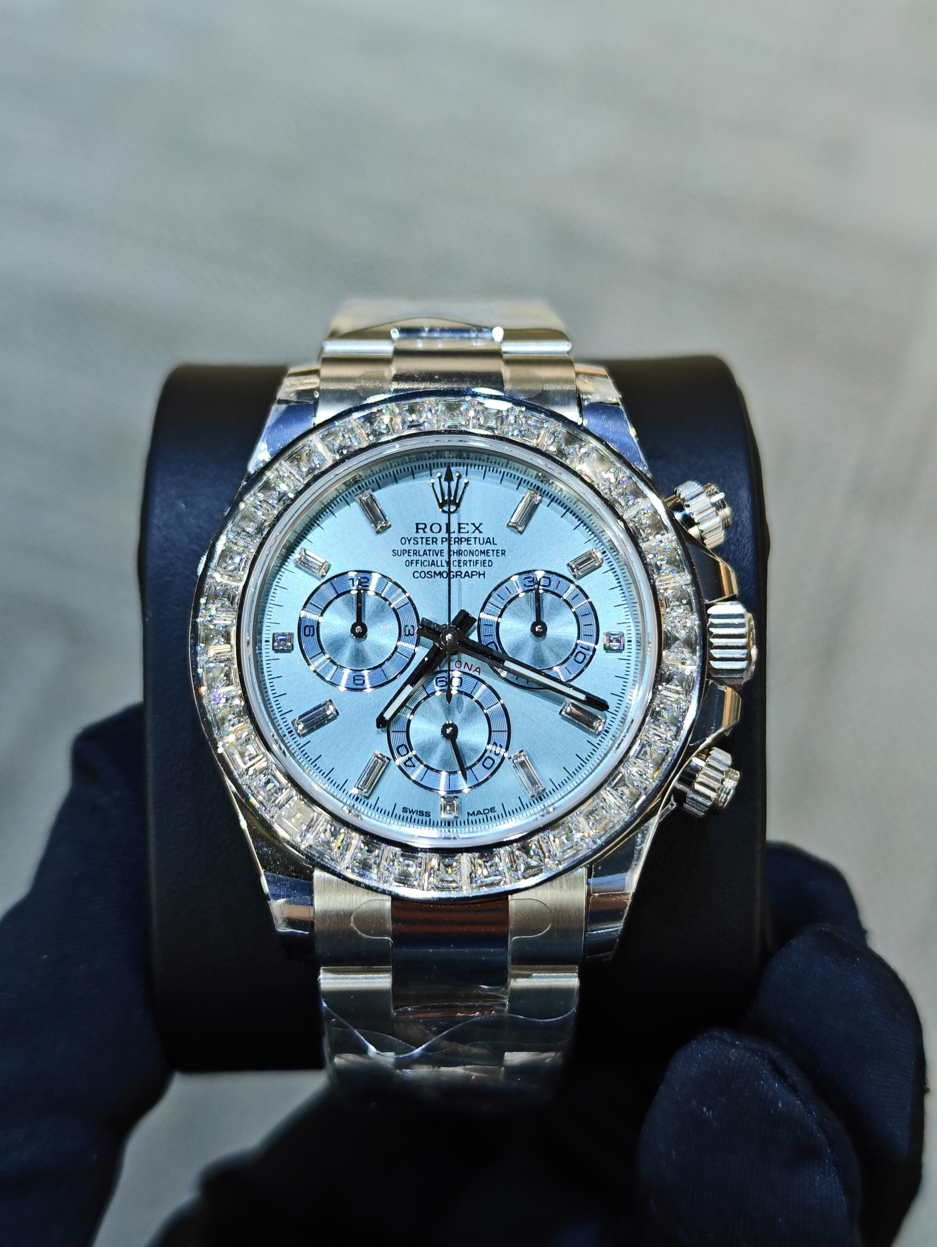 BRAND NEW ROLEX 116576TBR COSMOGRAPH DAYTONA IN PLATINUM DIAMOND BEZEL 40mm