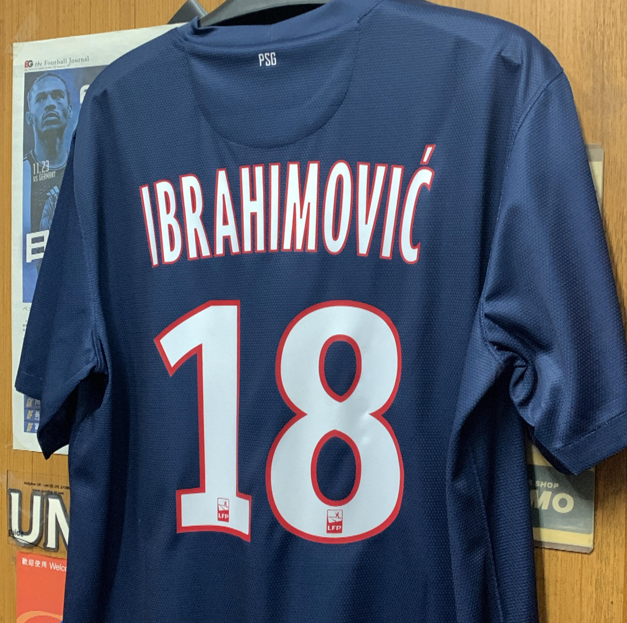 2012 Paris Saint Germain Home Shirt with #18 Ibrahimovic