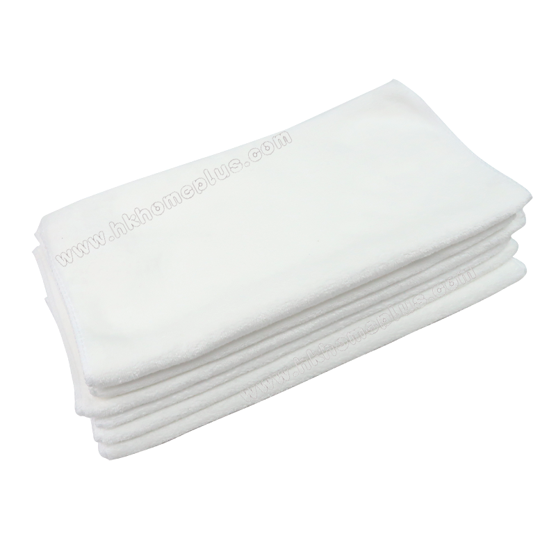 4條裝 超細纖維 白色毛巾