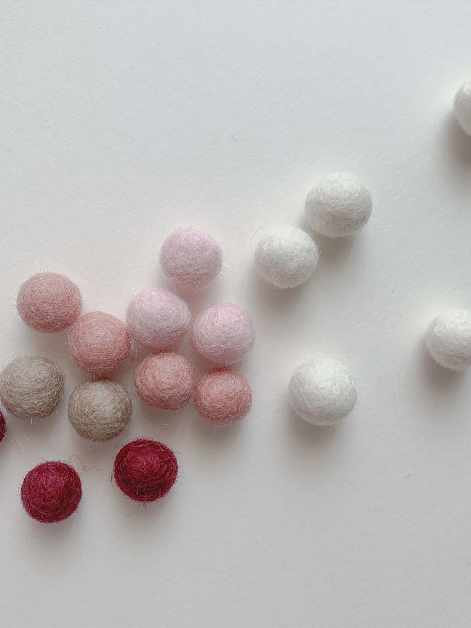 twig by TWIG 純羊毛氈球 - 莓果