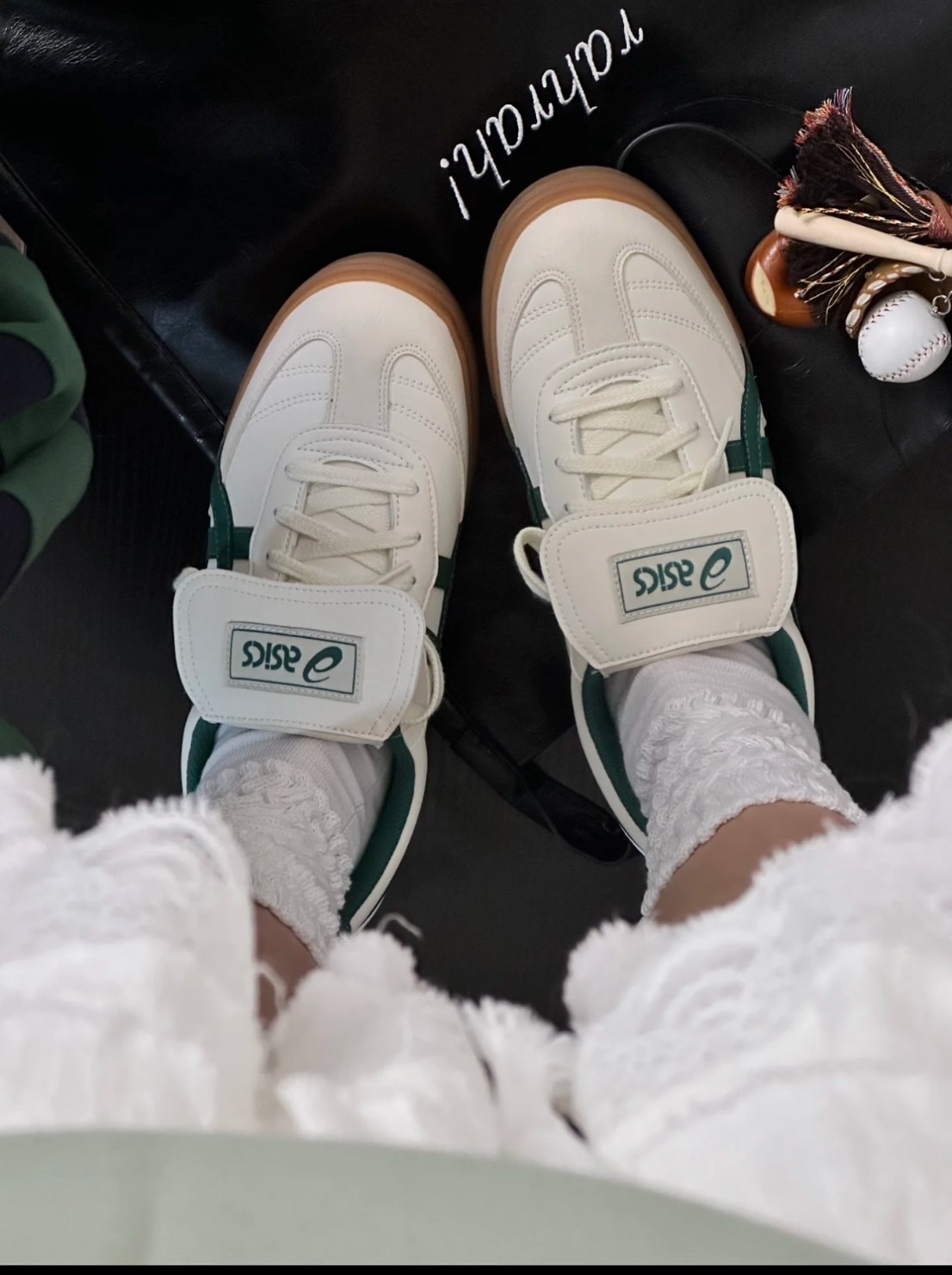 ASICS AARON 2.0 奶油綠 復古綠 米白 焦糖底 翻蓋鞋舌 男女鞋 1203A720-750