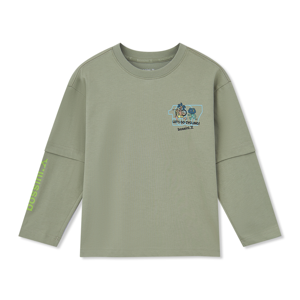 bossini.X 男童圓領長袖T恤