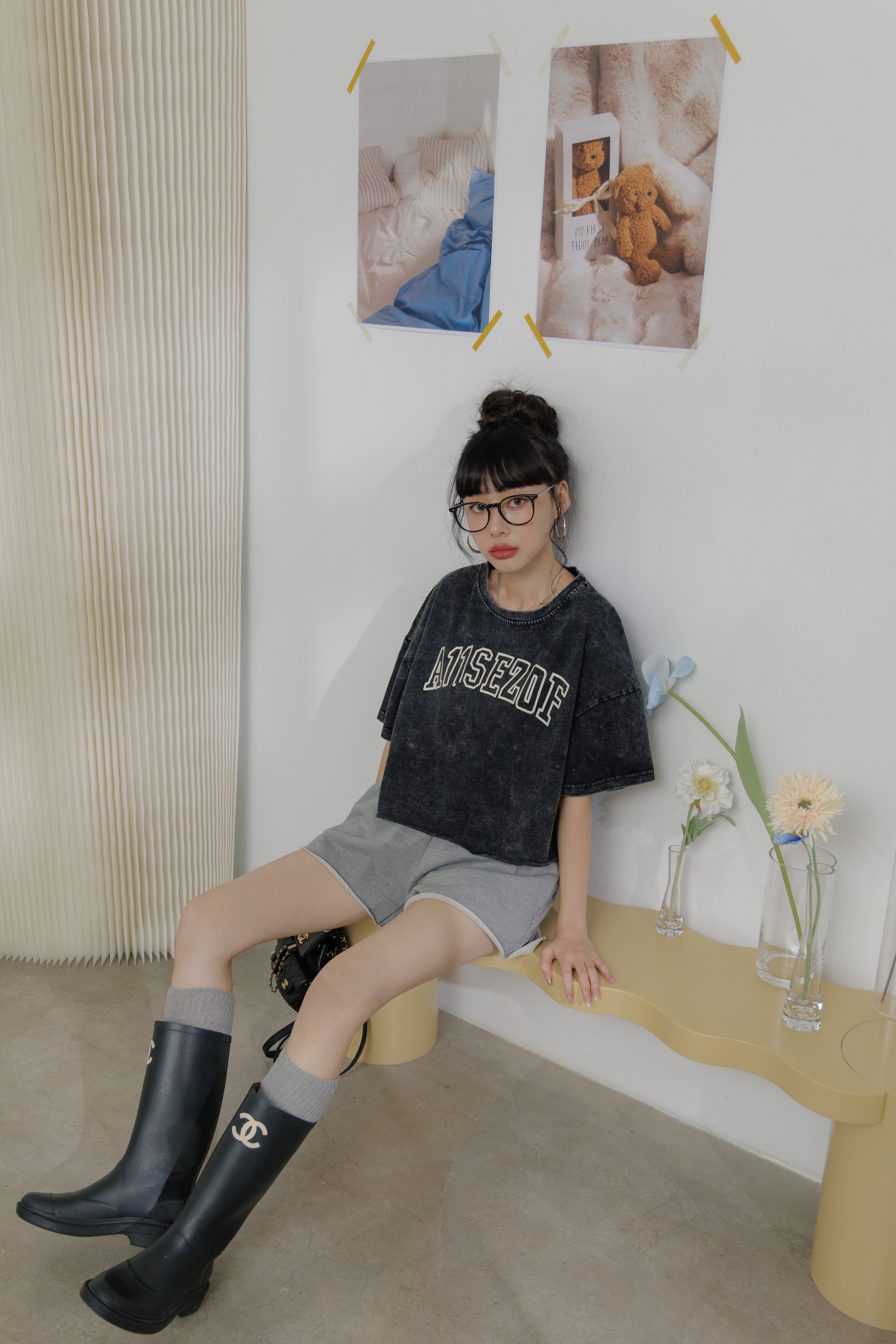 (現貨) 獨家自訂短版字母上衣 G62