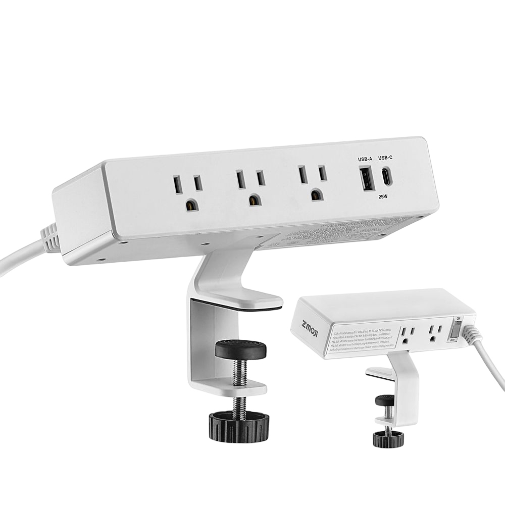 桌上型延長線 - 5插+USB+TypeC 雙向快充