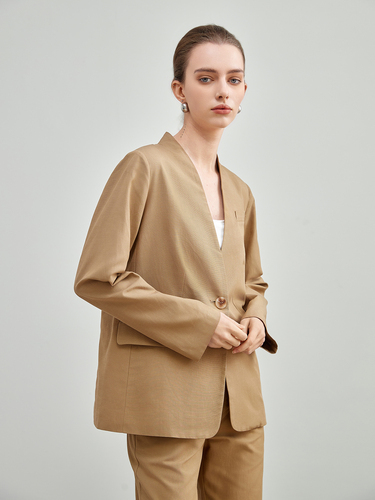 mi-tu V領西裝外套