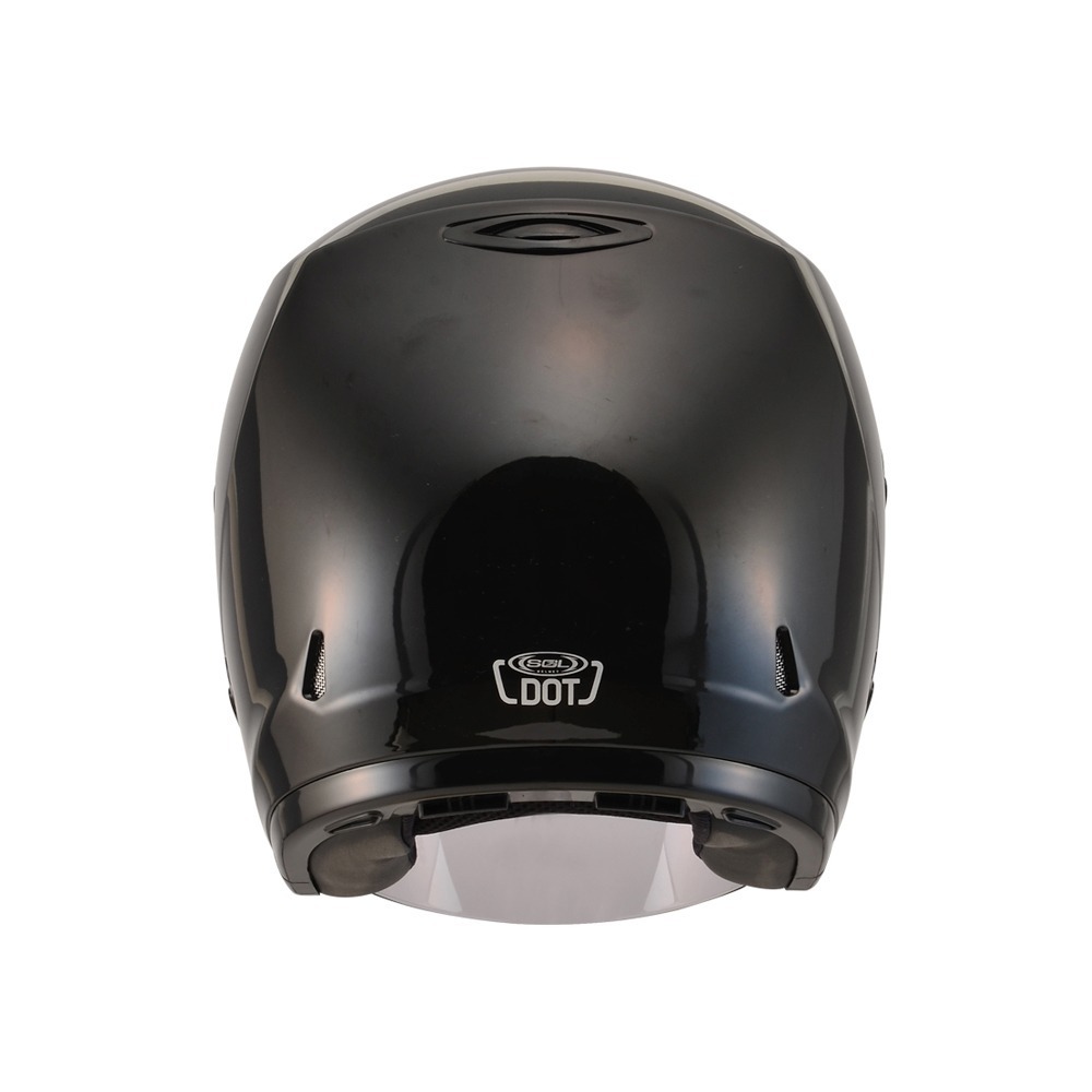 SOL 27Y 亮面黑 素色 3/4罩式 頭圍小適合 輕量