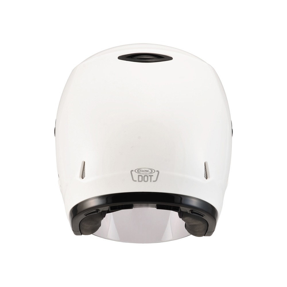 SOL 27Y 亮面白 素色 3/4罩式 頭圍小適合 輕量